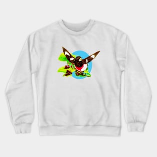 Brown bird with open wings Crewneck Sweatshirt